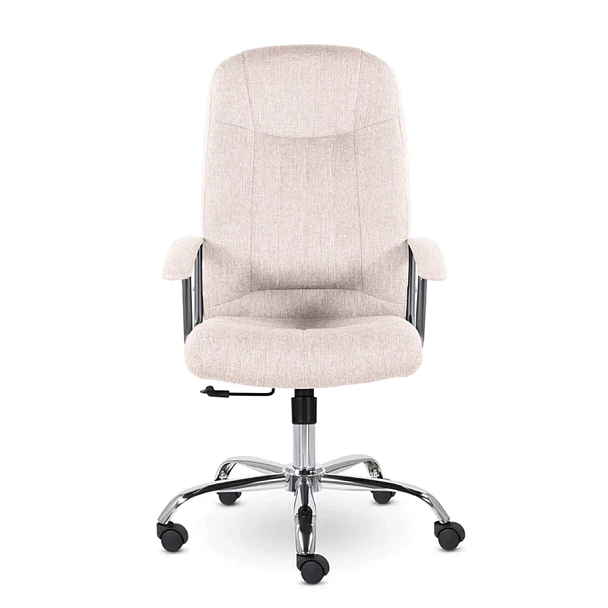 Кресло офисное "Бостон", CH-277, хром, ткань, бежевый (M-11) - Вид 4