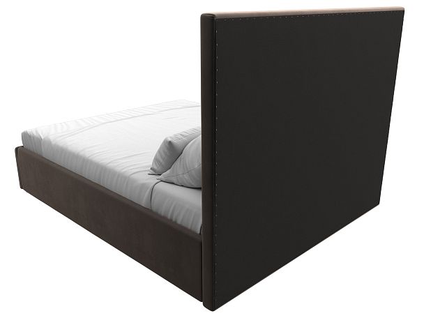 Интерьерная кровать Афродита 160 (полностью велюр коричневый) - Вид 5