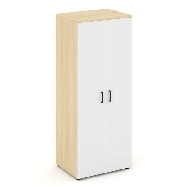 Стайл Проджект Гардероб широкий глубокий SN.GB-004 Акация Лорка/Белый/Черный Ручки 796*600*1982 - Вид 1