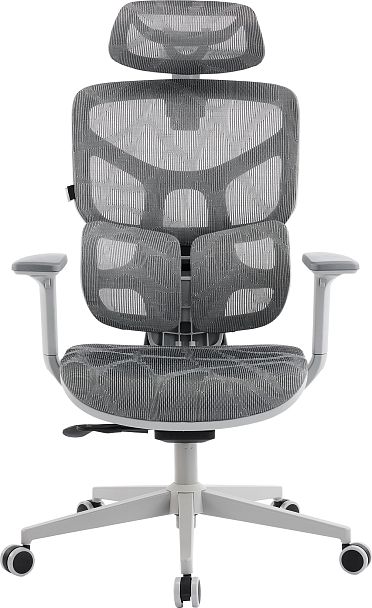 Эргономичное кресло Everprof Alfa Grey (Альфа Грэй) Сетка Серый - Вид 2