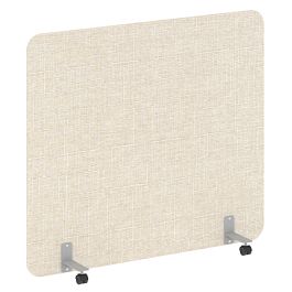 R-line soft Перегородка на металлических опорах, на роликах AP.R-160-140 Romeo 02/Серый металл 1600*18*1400 - Фото предпросмотра