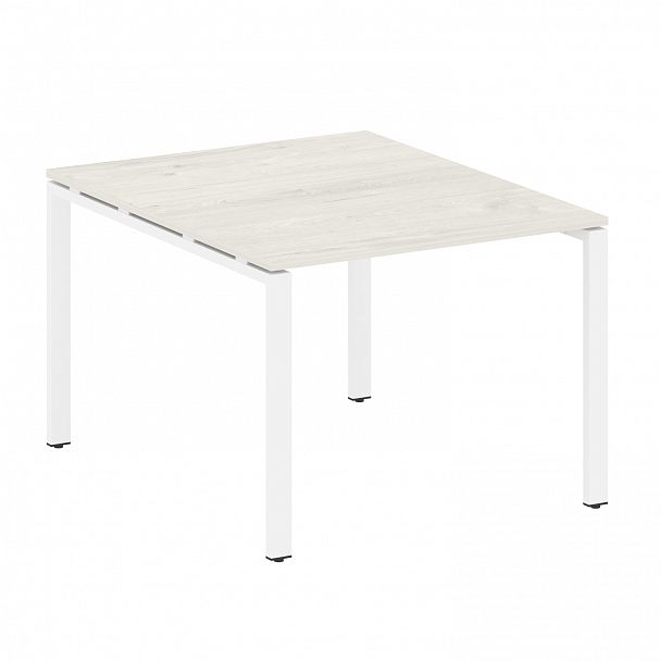 Стол для переговоров "Metal System" БП.ПРГ-1.1 дуб наварра/белый - Вид 1