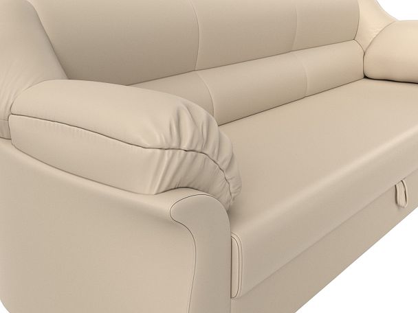 Диван прямой Карнелла (полностью экокожа бежевая) - Вид 4