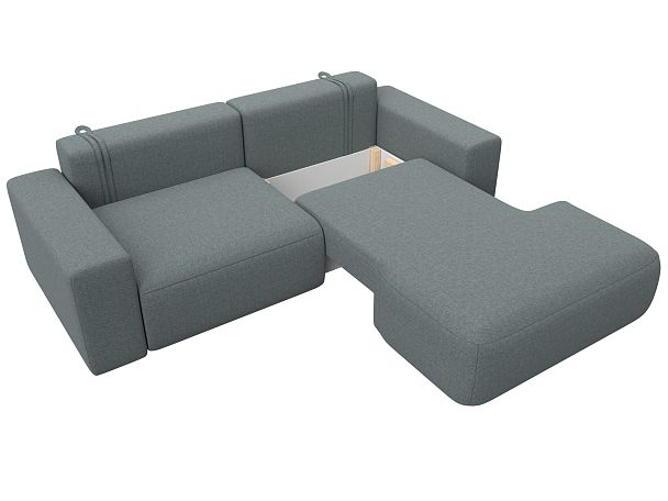 Диван угловой Лига-036 НПБ Классик правый угол Рогожка серый - Вид 7