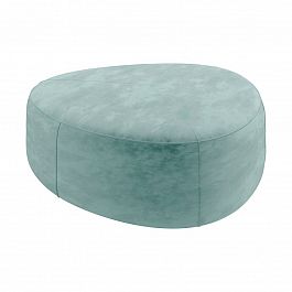 Пуф СОФТИ треугольный, диаметр 1360 мм арт.СФ-136 1260*1260*415 велюр цвет голубой кат.3 "Мягкая мебель для кабинета" ТК-002920003280 голубой - Фото предпросмотра