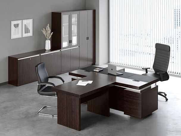 Стол для переговоров Liverpool 120x120x76 дуб нордик - Вид 6