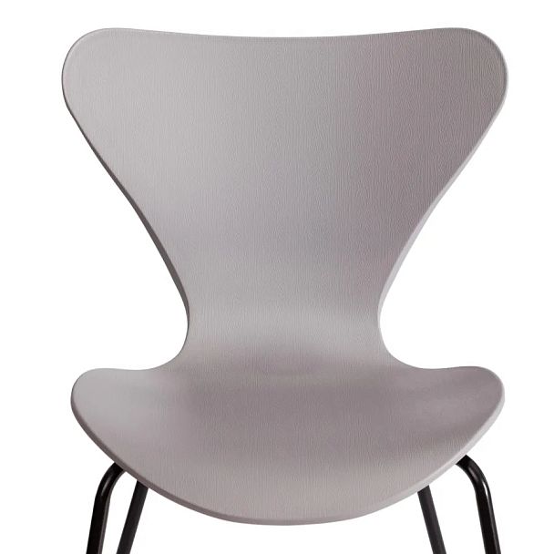Стул Якобсен/Jacobsen (мод.DC 102-1), пластик/металл, Grey (Cерый) /Black (Черный) - Вид 6