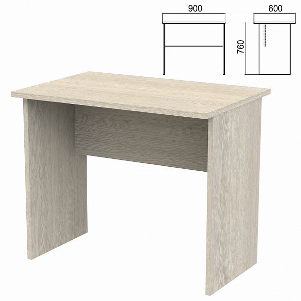 Стол письменный "Арго", 900х600х760 мм, ясень шимо - Вид 2