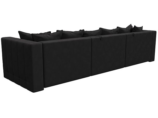 Диван угловой Лига-052 НПБ Лонг угол универсальный Замша коричневый - Вид 5