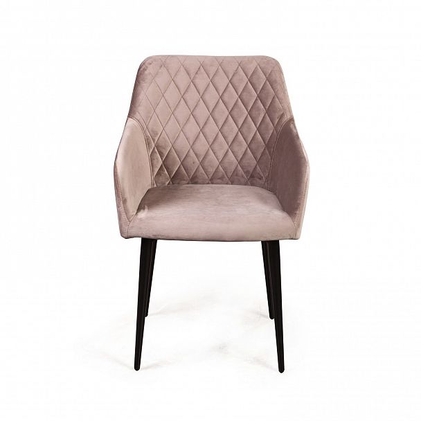 Стул с подлокотниками Robert, бархат бежевый 5 - Вид 2