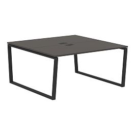 Стол 2-х местный EVWST 1516 Мокко/Черный 1560х1606х750 EDIS - Фото предпросмотра
