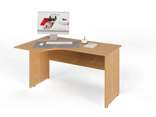 ЛАЙТ / LIGHT RLG004-14x9L Угловой стол 140x90x75 Бук - Вид 4