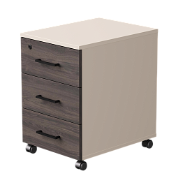 Тумба мобильная Everprof EVO 406х540х608 Кашемир/Кашемир/Дуб Пасадена - Фото предпросмотра