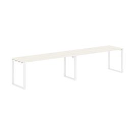 Стол 2-х местный EQWST 3567 Ясень Траун/Белый 3526х670х750 EDIS - Фото предпросмотра