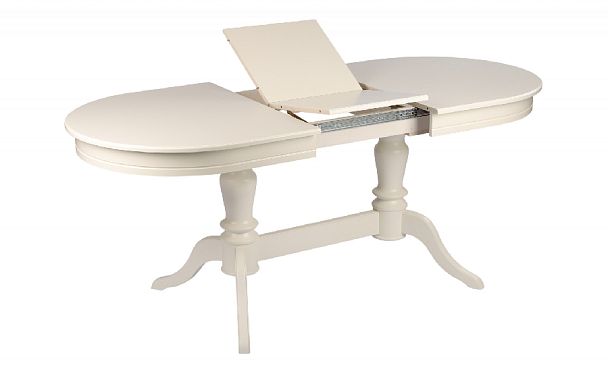 Обеденная группа стол Арей 160(210)х90х76 Слоновая кость и 4 стула Арктос Слоновая кость/Бежевый жаккард - Вид 3