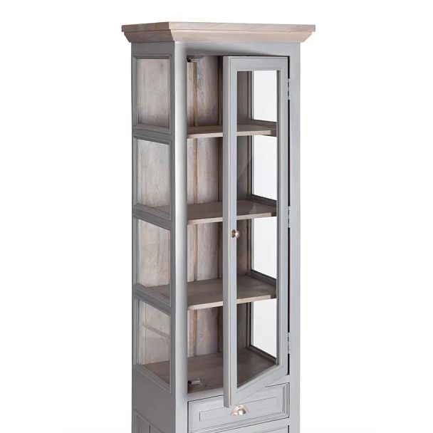 Витрина Secret de Maison Брайтон/Brighton (мод. DA-2168А), дерево акации/дерево манго/МДФ, Antique grey/grey wash - Вид 5