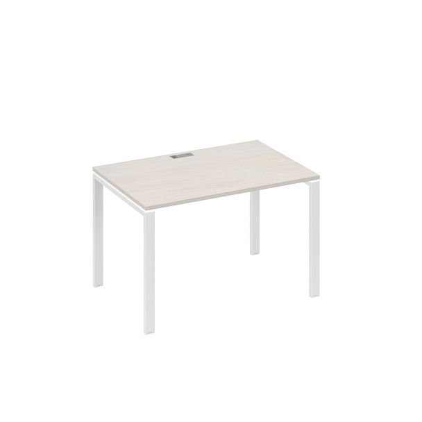 Стол письменный на металлокаркасе UNO A4 А4 Б1 023 БП дуб / металлокаркас белый - Вид 1
