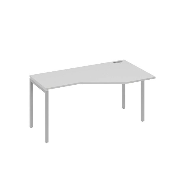 Стол эргономичный правый "Техно" на металлокаркасе DUE A4 А4 Б2 056 БП серый / металлокаркас серый - Вид 1