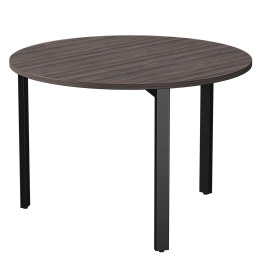 Стол переговорный Everprof EVO D1100 1100x755 Дуб Пасадена/Черный - Фото предпросмотра