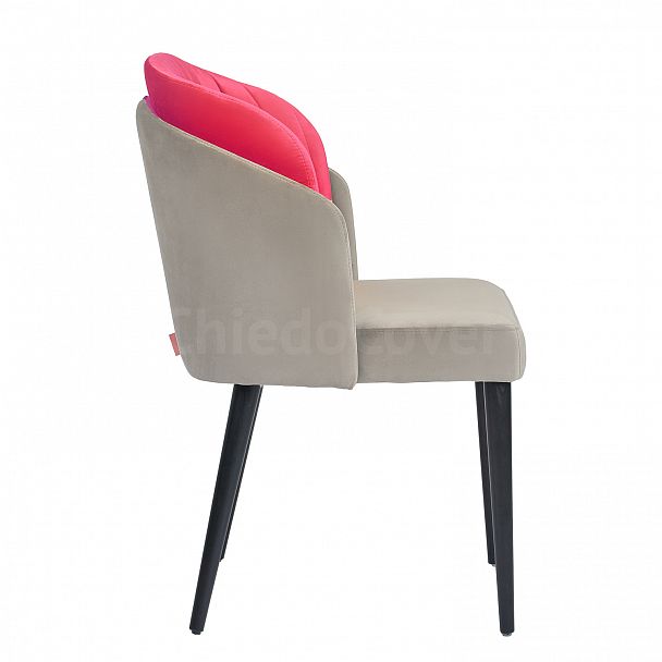 Полукресло Лилия, серо-розовый - Вид 6