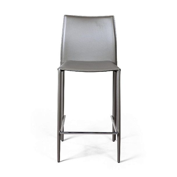 Стул полубарный Rolf, кожа тауп - Вид 2