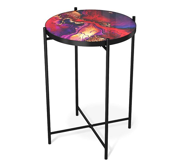 Столик журнальный Sheffilton SHT-CT8-3 амарантовый/черный муар - Вид 3