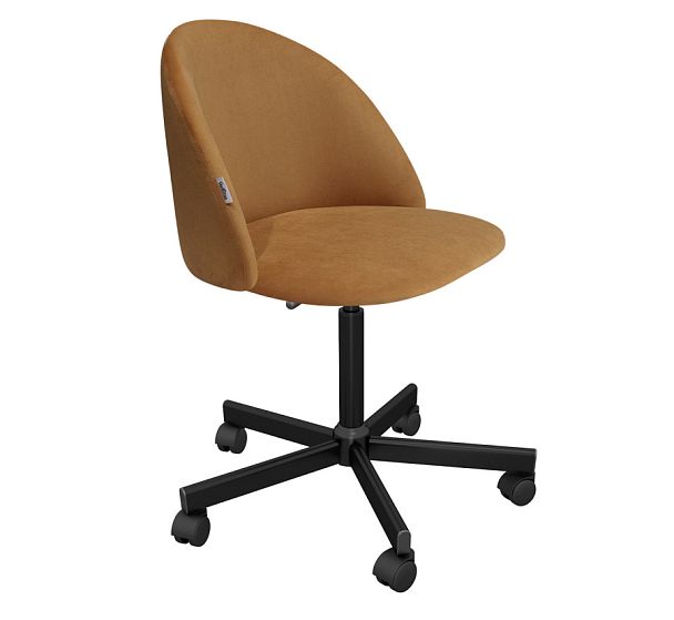 Стул подъемно-поворотный Sheffilton SHT-ST35/S155 горчичный/черный - Вид 1