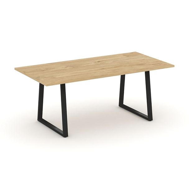 Style Project Direct Direct Стол переговорный SN-6T1.SPRG-198.3 Тиквуд Светлый/Металл Черный 1980*980*750 - Вид 1