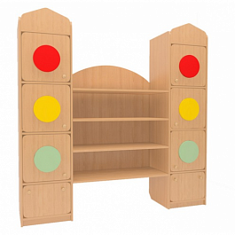 Стеллаж Светофор, бук - Фото предпросмотра