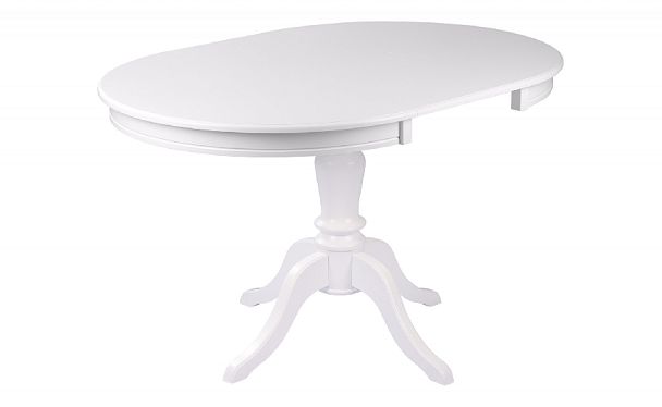 Обеденная группа стол Элат D90(130)х90х76 Белый и 4 стула Арктос Белый/Бежевый жаккард - Вид 4