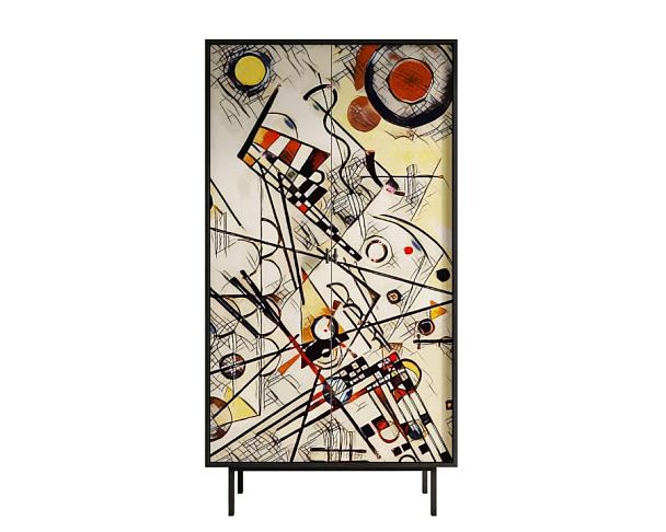 Шкаф двухдверный Emerson by Kandinsky арт EM091/Print_01 - Вид 1