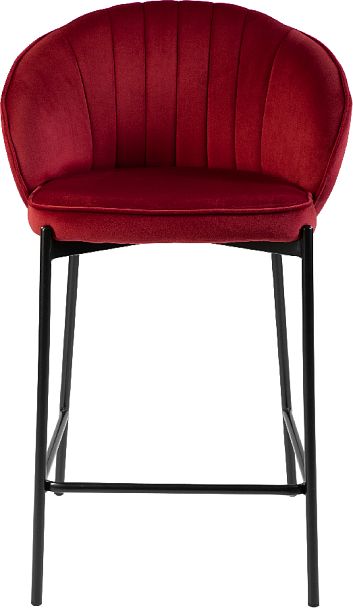 Полубарный стул Миэль бордовый/черный - Вид 2