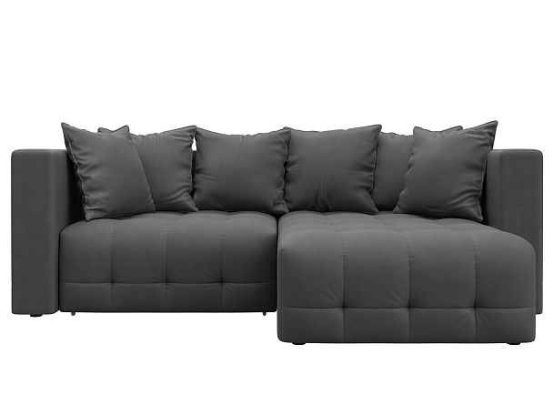 Диван угловой Лига-052 НПБ угол универсальный Замша серый - Вид 2