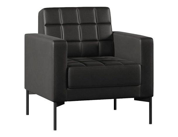 Кресло Everprof Delta Металл Черный Экокожа Черный - Вид 1