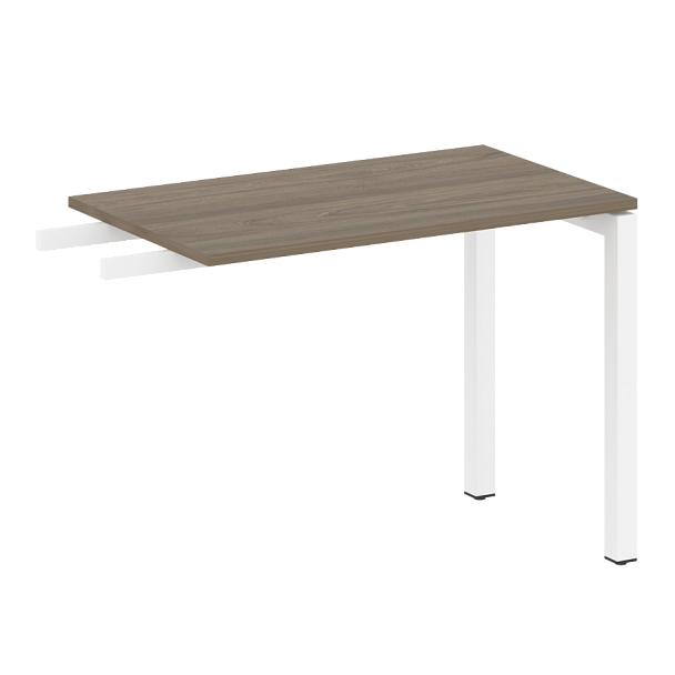 Metal System Quattro Приставной элемент на П-образном м/к 50БП.ПР-3 Вяз/Белый металл 1000*600*750 - Вид 1