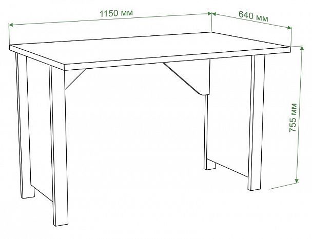 Стол письменный Бартоло СТД-115 Карамель - Вид 2