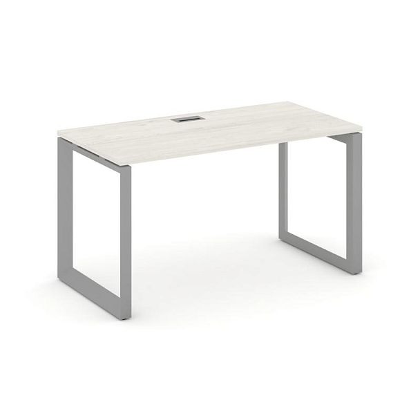 Style Project Next Стол письменный SN-59O.SP-002 Дуб Наварра/Металл Серый/Серебро Заглушка 1180*600*750 - Вид 1