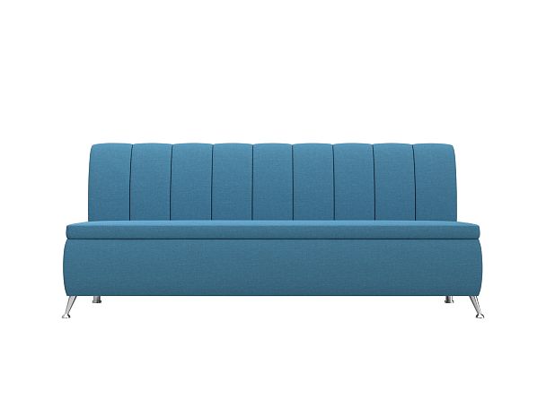 Диван кухонный прямой Кантри Рогожка голубой - Вид 2