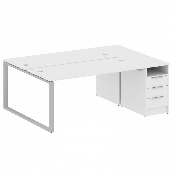 Рабочая станция "Metal System" БО.РС-СТП-2.4 белый/серый - Вид 1