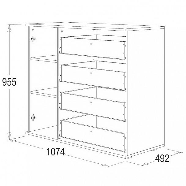 Комод "Ольга 14" №2 - Вид 2