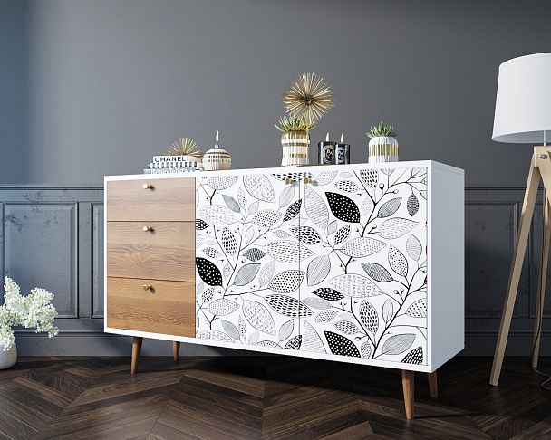 Комод "Berber" с двумя дверками и ящиками 9 принт - Вид 6