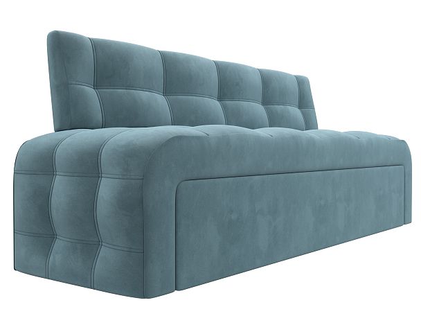 Диван кухонный прямой Люксор Велюр бирюзовый - Вид 3