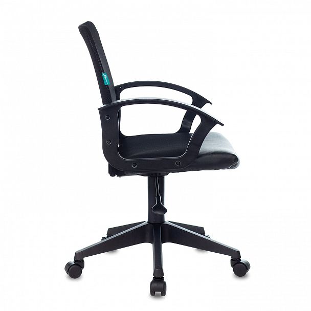 Кресло CH-590, с подлокотниками, сетка/экокожа, черное, 472003 - Вид 5