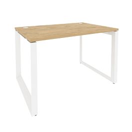 Onix Стол рабочий на О-образном м/к O.MO-SP-2.8 Тиквуд светлый/Белый металл 1180*800*750 - Фото предпросмотра