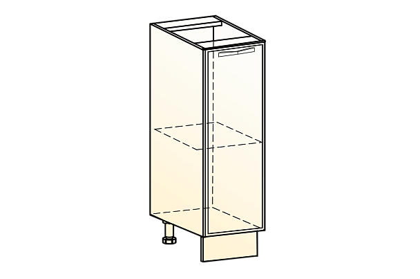 Монако Шкаф рабочий L200 (1 дв. гл.) 32.47.3236  - Вид 4