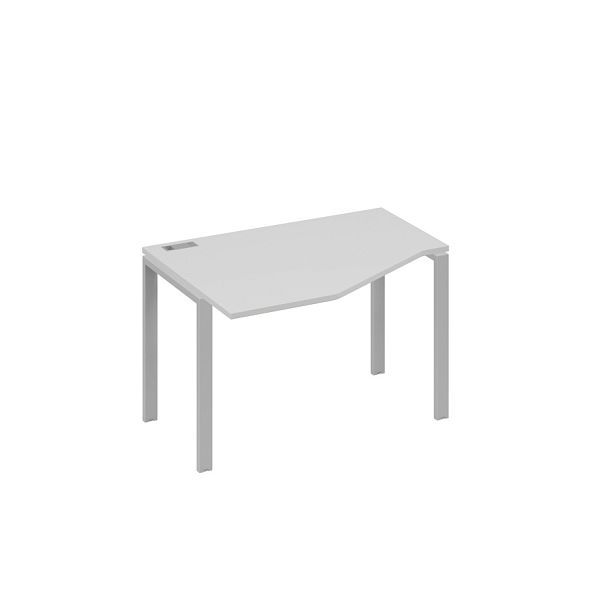 Стол эргономичный левый "Техно" на металлокаркасе UNO A4 А4 Б1 051 БП серый / металлокаркас серый - Вид 1