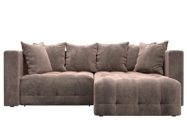 Диван угловой Лига-052 НПБ угол универсальный Велюр бежевый - Вид 2