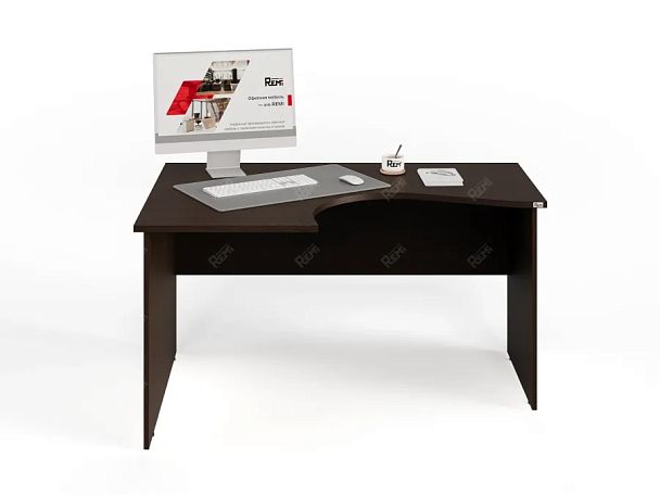 UNITY PС4-14 L ВЕНГЕ Офисный стол угловой Левый 1400х1000х750 - Вид 1