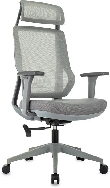 Кресло эргономичное Бюрократ MC-G411N-H серый сетка/ткань с подголов. крестов. пластик пластик серый - Вид 1