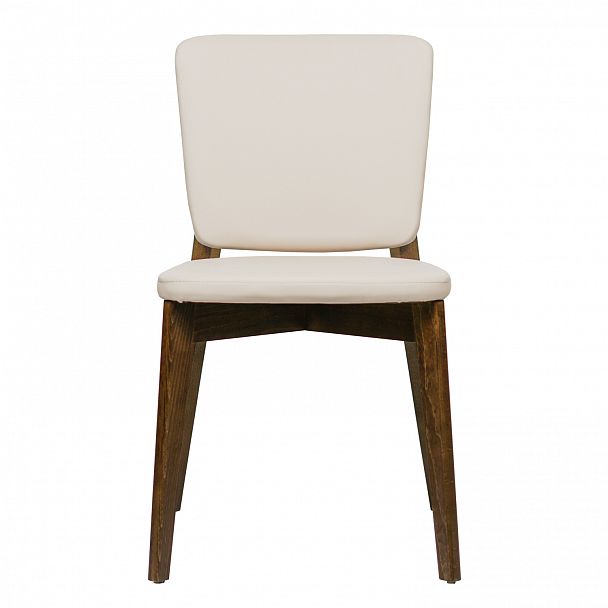 Стул Safir, экокожа Luxa almond бежевый, старинный орех - Вид 3